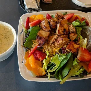 Fruit salad with chicken! So delicious