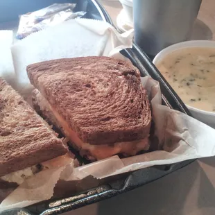 Reuben with Crawfish Spinach and Artichoke Soup!