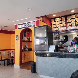 Order and pick up at the counter..