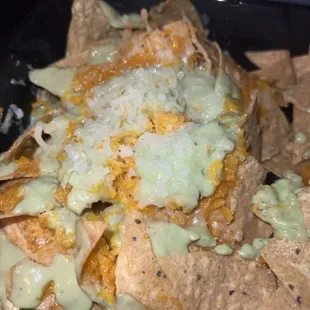 This is the chips and guac also the mini tacos