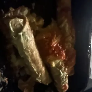 Dry Flavor less rolled tacos