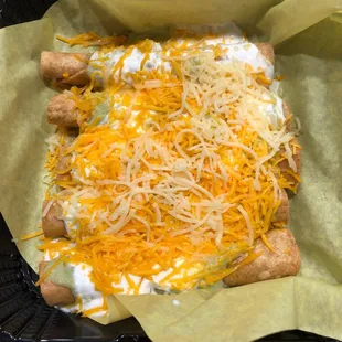 Potato rolled tacos..