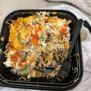 Carne Asada Fries with extra cheese