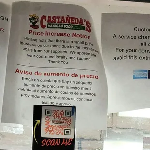 ***Price increase notice.***