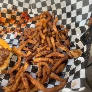 Super greasy like they weren't drained off before being served