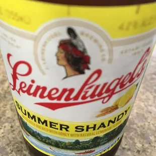 a closeup of a bottle of beer