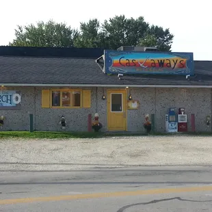 the front of a restaurant