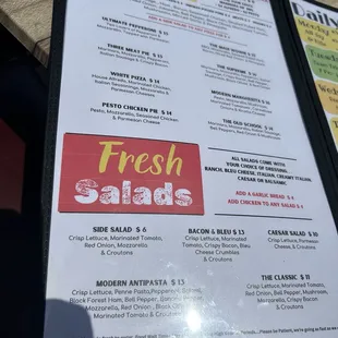 New Menu