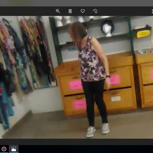 this is the volunteer who makes up stories about customers she don't like