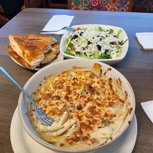 Baked Penne with Dinner Salad