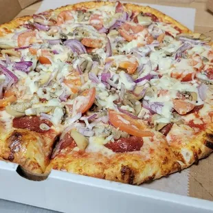 pizza, food