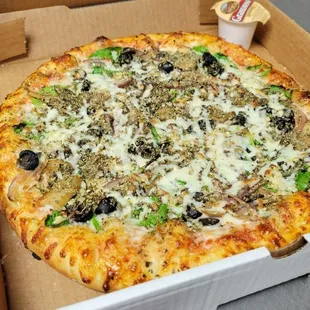 pizza, food