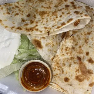 Carnitas quesadilla