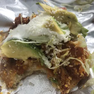 Sopes chicharrón