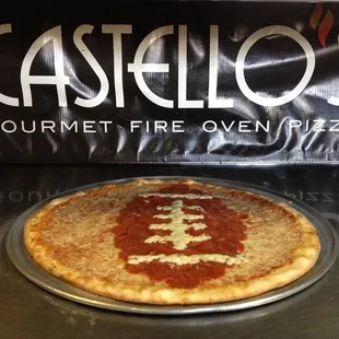 football pizza