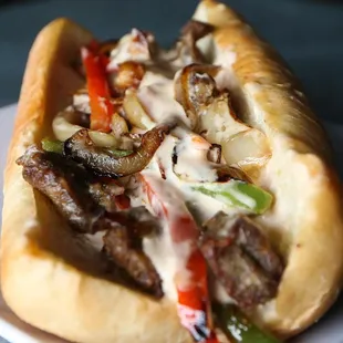 a steak sandwich