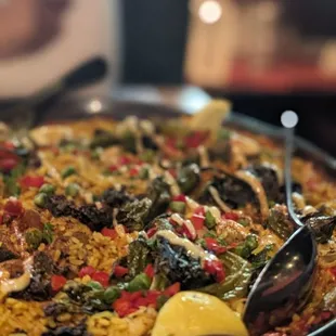 The vegetarian paella