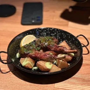 Lamb Shank w Potatoes and Brussel Sprouts