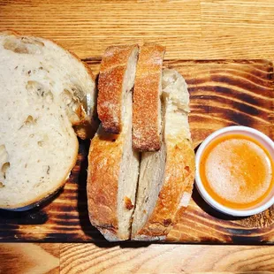 Bread with mojo verde