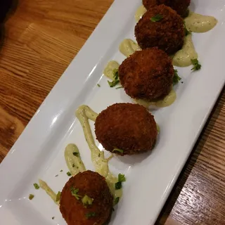 CROQUETAS, MUSHROOM, BASIL