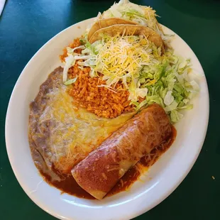 Two Taco, Enchilada Combination