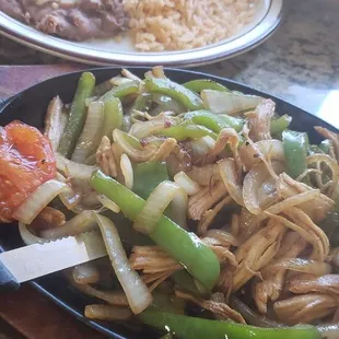 Chicken fajitas