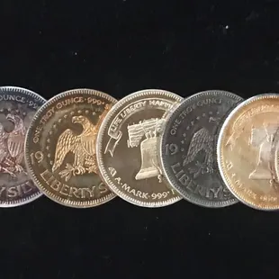 Look at the beautiful tones of these silver rounds.