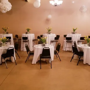 Seating is for 64 max.