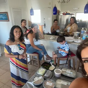 Family gathered at penthouse 10