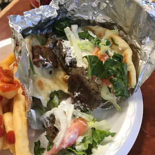 I start eating then I realized this need to be on yelp!!!! Great food and service!!!! Gyro Sandwich
