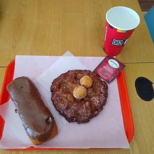 Fritter and long john