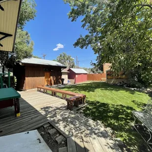 Angle of the back yard from museum main building