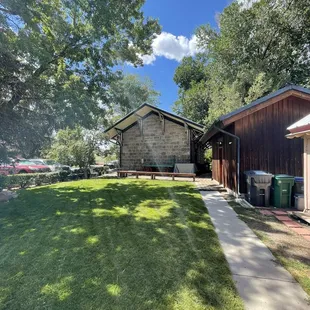 Back yard area of the museum