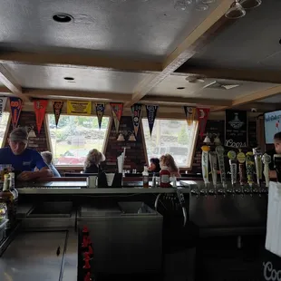 customers at the bar