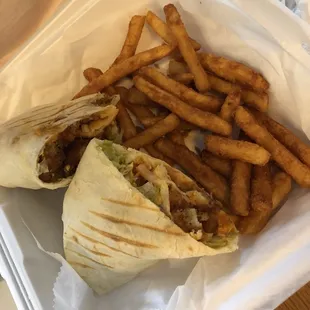 Buffalo chicken wrap