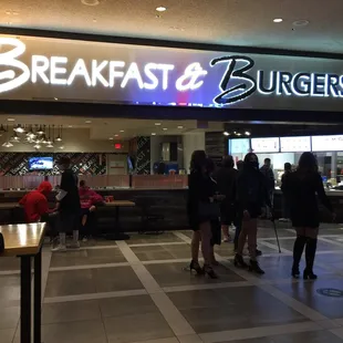 breakfast and burgers