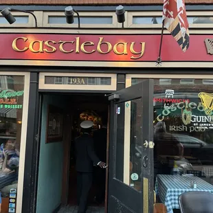 View from the outside - it's on your right side when walking down from the Naval Academy