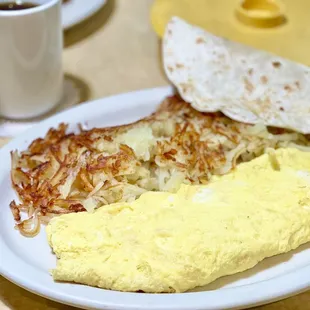 Cheese Omelette with Tortillas