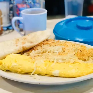 Cheese Omelette with Tortillas