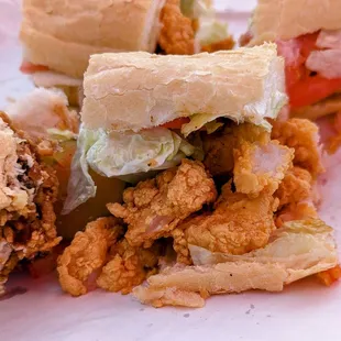 a cut in half sandwich