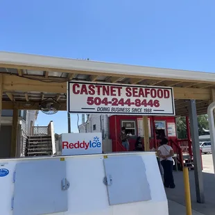 the front of the restaurant