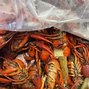 Boiled crawfish