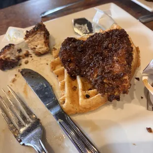 Their chicken and waffles..