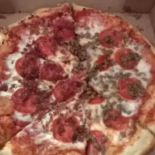 a pizza in a box