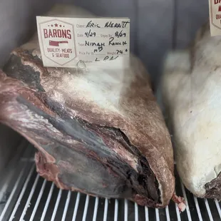 dry aged meat at barons