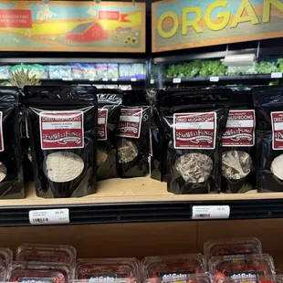 Huge dried mushroom selection