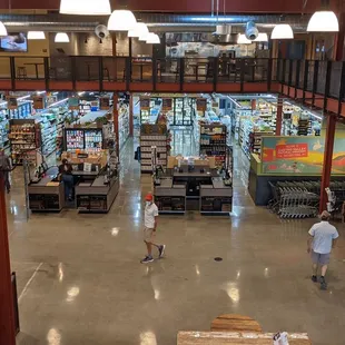 From the upstairs meeting area