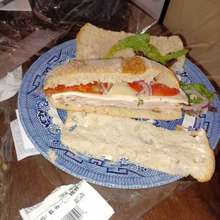 Trimmed off lettuce and soggy bread.