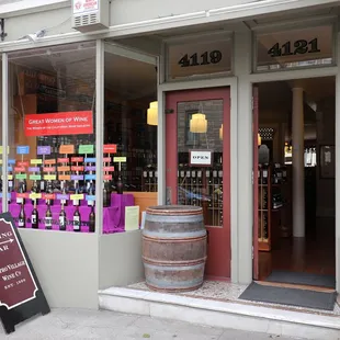 Our window honoring women in the California wine industry.