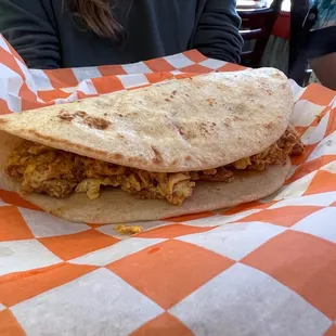 Chorizo breakfast taco